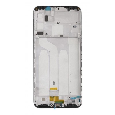 Lcd Frame Middle Chassis For Xiaomi Redmi 6 Pro Black By - Maxbhi Com