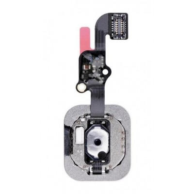 Home Button Complete For Apple Iphone 6s Plus Silver By - Maxbhi Com