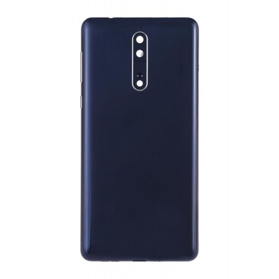 Back Panel Cover For Nokia 8 Blue - Maxbhi Com