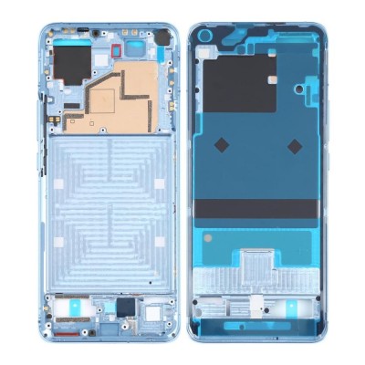 Lcd Frame Middle Chassis For Xiaomi Mi 11 Blue By - Maxbhi Com
