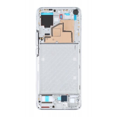Lcd Frame Middle Chassis For Xiaomi Mi 11 White By - Maxbhi Com