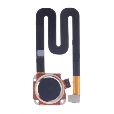Fingerprint Sensor Flex Cable For Motorola Moto E5 Plus Black By - Maxbhi Com