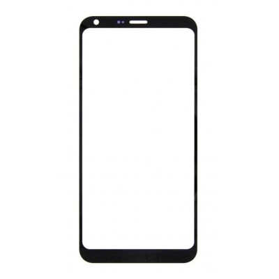 Replacement Front Glass For Lg Q6 Plus Black By - Maxbhi Com