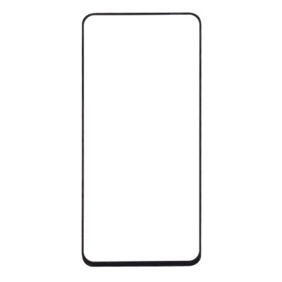 Replacement Front Glass For Oppo Reno Black By - Maxbhi Com