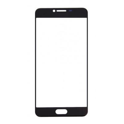 Replacement Front Glass For Samsung Galaxy C5 Black By - Maxbhi Com