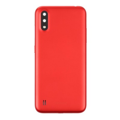Back Panel Cover For Samsung Galaxy A01 Red - Maxbhi Com