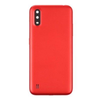 Back Panel Cover For Samsung Galaxy A01 Red - Maxbhi Com