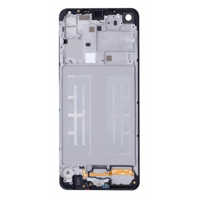 Lcd Frame Middle Chassis For Samsung Galaxy A21 White By - Maxbhi Com