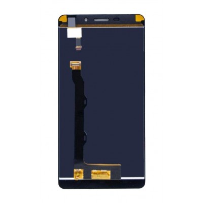 Lcd With Touch Screen For Lenovo A7700 Black By - Maxbhi Com