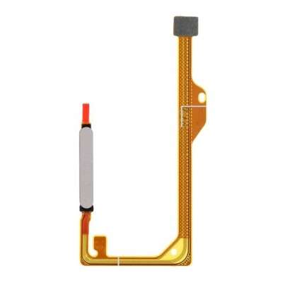 Fingerprint Sensor Flex Cable For Huawei Y7a White By - Maxbhi Com