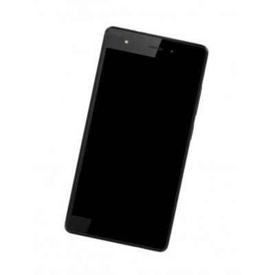 Lcd Frame Middle Chassis For Wiko Pulp Black By - Maxbhi Com