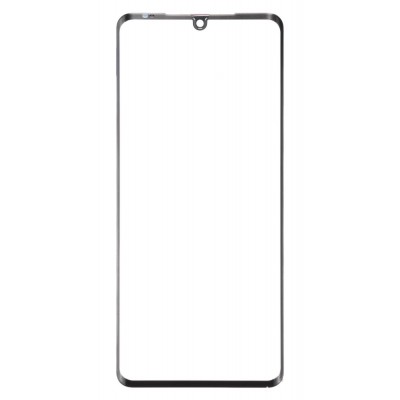 Replacement Front Glass For Lg Velvet 5g Black By - Maxbhi Com