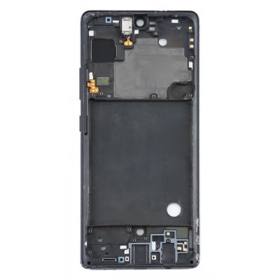 Lcd Frame Middle Chassis For Samsung Galaxy A71 5g Silver By - Maxbhi Com