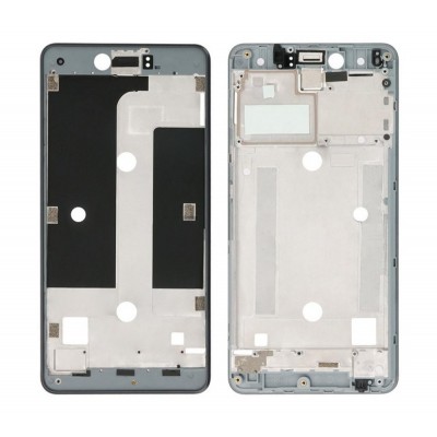 Lcd Frame Middle Chassis For Bq Aquaris U Black By - Maxbhi Com