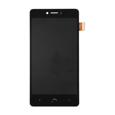 Lcd With Touch Screen For Bq Aquaris U Black By - Maxbhi Com