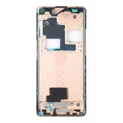 Lcd Frame Middle Chassis For Oppo Find X2 Pro Orange By - Maxbhi Com