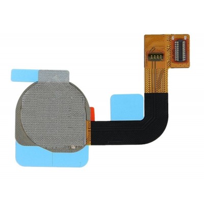 Fingerprint Sensor Flex Cable For Nokia 7 Plus White By - Maxbhi Com
