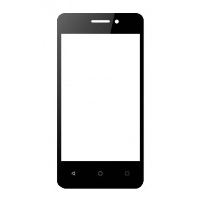 Replacement Front Glass For Yezz Go 3 Black By - Maxbhi Com