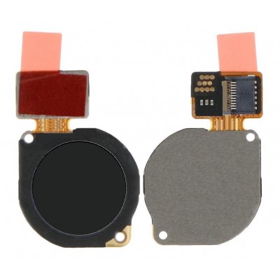 Fingerprint Sensor Flex Cable For Huawei Y7p Black By - Maxbhi Com