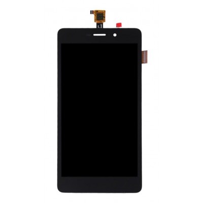 Lcd With Touch Screen For Wiko Pulp Fab 4g Black By - Maxbhi Com