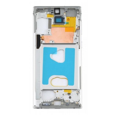 Lcd Frame Middle Chassis For Samsung Galaxy Note10 5g White By - Maxbhi Com