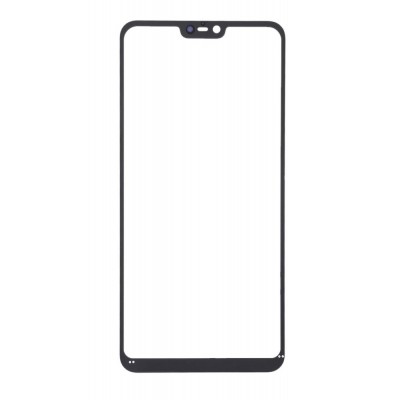 Replacement Front Glass For Xiaomi Mi 8 Lite Black By - Maxbhi Com