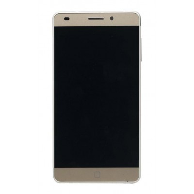 Lcd With Touch Screen For Intex Aqua Super Champagne By - Maxbhi Com