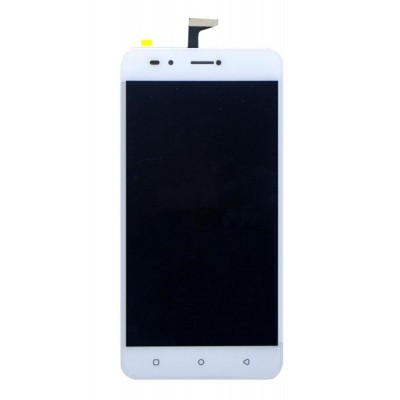 Lcd With Touch Screen For Lava Z90 White By - Maxbhi Com