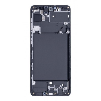 Lcd Frame Middle Chassis For Samsung Galaxy A71 Silver By - Maxbhi Com