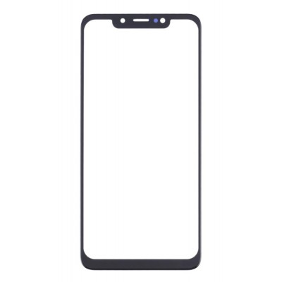 Replacement Front Glass For Infinix Hot 7 Black By - Maxbhi Com