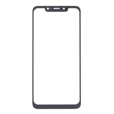 Replacement Front Glass For Infinix Hot 7 Black By - Maxbhi Com