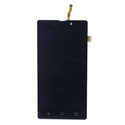 Lcd With Touch Screen For Lyf Wind 7 Black By - Maxbhi Com