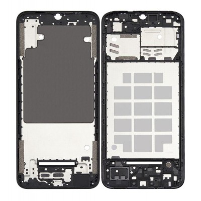 Lcd Frame Middle Chassis For Samsung Galaxy A03 Core Black By - Maxbhi Com