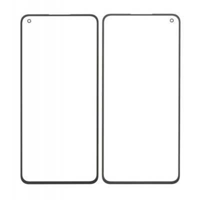 Replacement Front Glass For Xiaomi Mi 11 Lite 5g Black By - Maxbhi Com