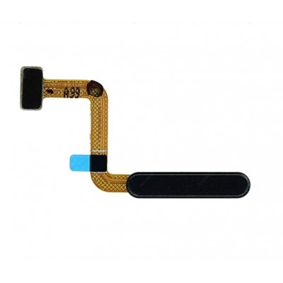 Fingerprint Sensor Flex Cable For Samsung Galaxy M51 Black By - Maxbhi Com