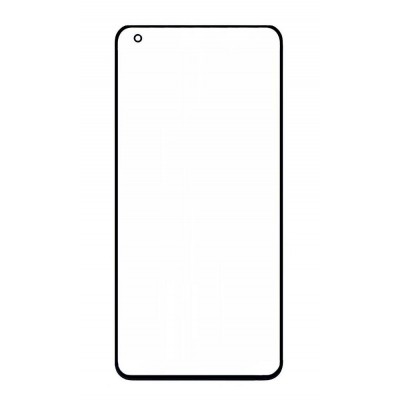 Replacement Front Glass For Vivo X50 Pro Grey By - Maxbhi Com