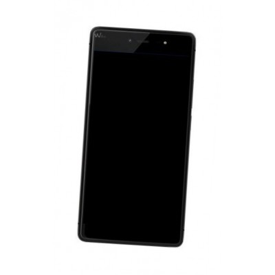 Lcd Frame Middle Chassis For Wiko Fever 4g Black By - Maxbhi Com
