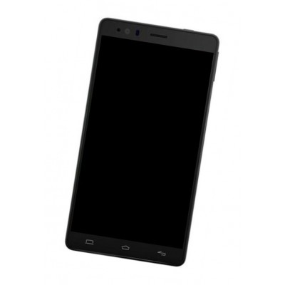 Lcd Frame Middle Chassis For Bq Aquaris E6 Black By - Maxbhi Com