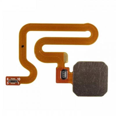 Fingerprint Sensor Flex Cable For Vivo Y79 Black By - Maxbhi Com