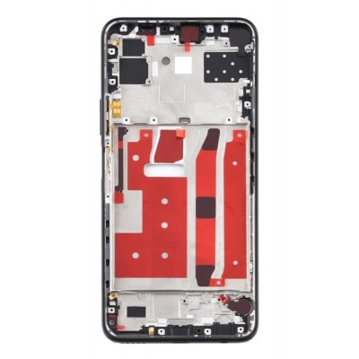 Lcd Frame Middle Chassis For Huawei Nova 7 Se 5g Youth Black By - Maxbhi Com