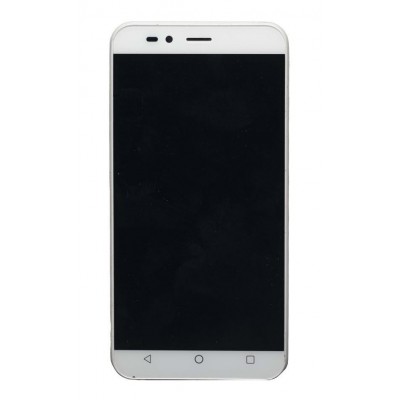 Lcd With Touch Screen For Intex Aqua Turbo 4g White By - Maxbhi Com