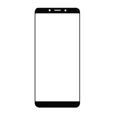 Replacement Front Glass For Lava Z52 Pro Black By - Maxbhi Com