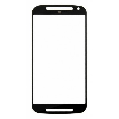 Replacement Front Glass For Motorola Moto G 2nd Gen Black By - Maxbhi Com