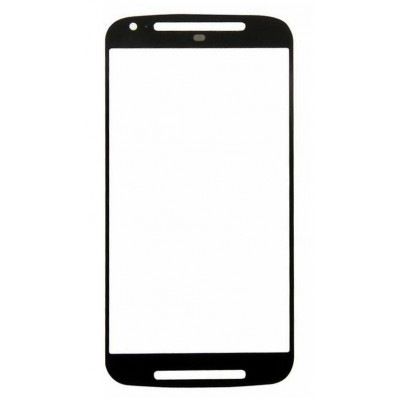 Replacement Front Glass For Motorola Moto G 2nd Gen Black By - Maxbhi Com