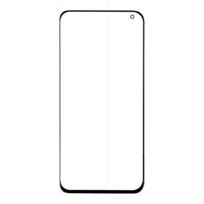 Replacement Front Glass For Xiaomi Mi 10 5g Black By - Maxbhi Com