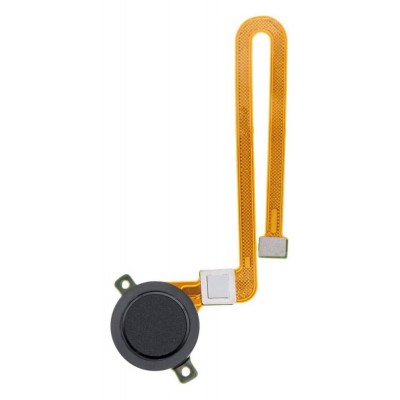 Fingerprint Sensor Flex Cable For Motorola Moto E6 Play Black By - Maxbhi Com