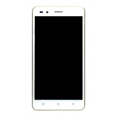 Lcd With Touch Screen For Intex Aqua Crystal White By - Maxbhi Com
