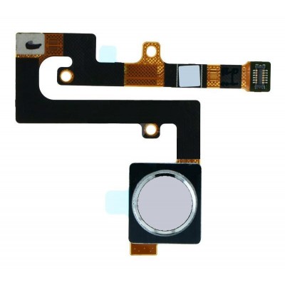 Fingerprint Sensor Flex Cable For Nokia 7 1 White By - Maxbhi Com
