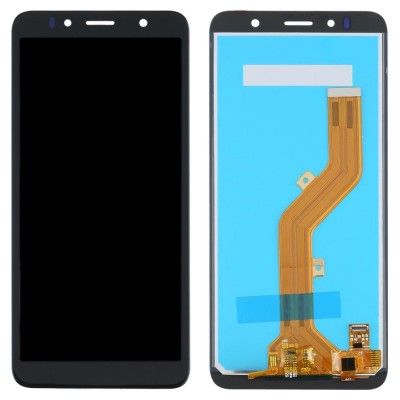 Lcd With Touch Screen For Itel A36 White By - Maxbhi Com
