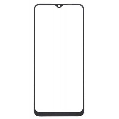 Replacement Front Glass For Oppo A58 Black By - Maxbhi Com